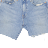 LEVI'S Cut Off Premium E 512 Womens Denim Shorts Blue M W30