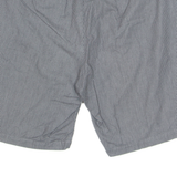 CALVIN KLEIN Mens Chino Shorts Black Pinstripe XL W40