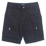 LAUREN RALPH LAUREN Womens Cargo Shorts Black M W34
