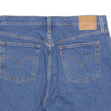 LEVI'S Cut Off 501 Premium E Womens Denim Shorts Blue M W34