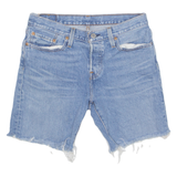 LEVI'S Cut Of 501 Womens Denim Shorts Blue M W30