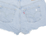 LEVI'S Cut Off 501 Premium E Womens Denim Shorts Blue M W32