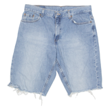 LEVI'S Cut Off Low Rise 577 Womens Denim Shorts Blue M W34
