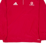 ADIDAS Mens Pullover Jacket Red M