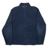 STARTER Mens Fleece Jacket Blue L