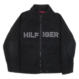 TOMMY HILFIGER Womens Fleece Jacket Black XL