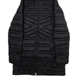 THE NORTH FACE Down Insulated Womens Parka Jacket Black Nylon Hooded S