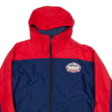 NASCAR Mesh Lined Mens Track Jacket Blue Hooded L