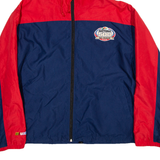 NASCAR Mesh Lined Mens Track Jacket Blue Hooded L