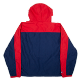 NASCAR Mesh Lined Mens Track Jacket Blue Hooded L