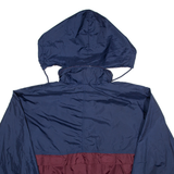 DUNBROOKE Mens Jacket Blue Nylon 90s Hooded XL