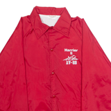 AUBURAM Mens Coach Jacket Red Nylon M