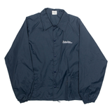 AUBURAM Mens Coach Jacket Blue Nylon L