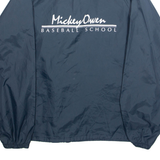 AUBURAM Mens Coach Jacket Blue Nylon L