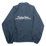 AUBURAM Mens Coach Jacket Blue Nylon L