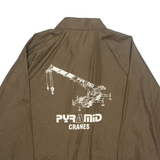 CARDINAL Mens Coach Jacket Brown Nylon L