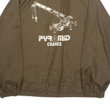 CARDINAL Mens Coach Jacket Brown Nylon L