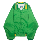 MAJESTIC Mens Varsity Jacket Green USA M