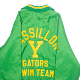 MAJESTIC Mens Varsity Jacket Green USA M