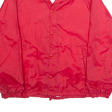 AUBURAM Mens Coach Jacket Red Nylon L