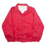 AUBURAM Mens Coach Jacket Red Nylon L