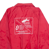 AUBURAM Mens Coach Jacket Red Nylon L