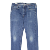 LEVI'S 502 Jeans BIG E Mens Blue Regular Tapered Stone Wash W34 L34