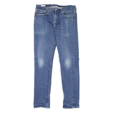 LEVI'S 502 Jeans BIG E Mens Blue Regular Tapered Stone Wash W34 L34