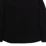 HOBBS LONDON Womens Oversized Blouse Black V-Neck Long Sleeve UK 8