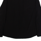 HOBBS LONDON Womens Oversized Blouse Black V-Neck Long Sleeve UK 8