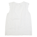 PHASE EIGHT Womens Vest White Sleeveless UK 12