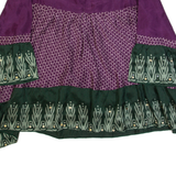 DKNY Womens Oversized Top Purple Long Sleeve Silk Spotted S