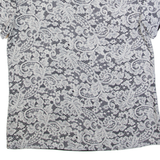 DKNY Womens Printed Top Black Paisley M