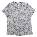 DKNY Womens Printed Top Black Paisley M