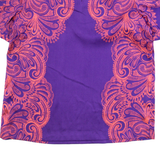 JUICY COUTURE Womens Printed Top Purple Paisley XS