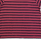 LAURA ASHLEY Womens Top Pink Striped UK 12