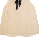 REISS Womens Vests Top Cream Sleeveless UK 10