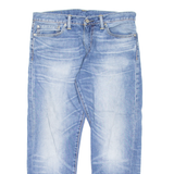 LEVI'S 504 Jeans Mens Blue Regular Straight W34 L25