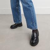 Mocassins Alfi Cuir Noir