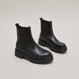 Boots Amandine Cuir Noir