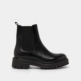 Boots Amandine Cuir Noir