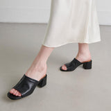 Mules Butterfly Cuir Noir