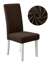 Anyseat Coffee Waterproof Chair Cover – Corn Kernel Pattern Stretch Slipcover for Dining Room