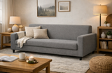 Anyseat 3-Seater Sofa Cover – Ash Grey Style Slipcover for Living Room Chair Protection