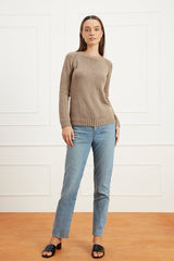 Sloane Crewneck in Mocha