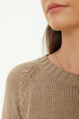 Sloane Crewneck in Mocha