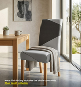 Anyseat Chair Cover Gray Geometric Elastic Slipcover Dining Decor