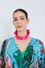 Kaftan in Paint Stroke