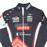 Cycling Mens Jersey Black Long Sleeve 1/2 Zip L