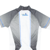 Cycling Mens Jersey White 1/2 Zip S